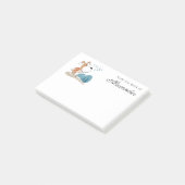 Cartoon Cute Dog Puppy Hiking Woodland Hills Post-it® Notes (Schuin)