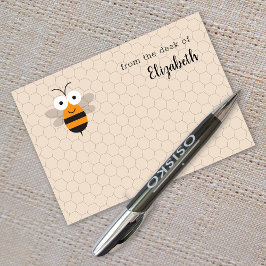 Cartoon Cute Funny Honey Bee Honeycomb Post-it® Notes