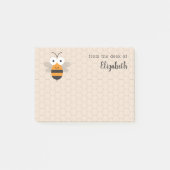 Cartoon Cute Funny Honey Bee Honeycomb Post-it® Notes (Voorkant)