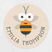 Cartoon Cute Funny Honey Bee Multipurpose Labels (Design 2)