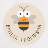 Cartoon Cute Funny Honey Bee Multipurpose Labels (Design 1)