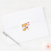 Cartoon Cute Shiba Inu Ronde Sticker (Envelop)