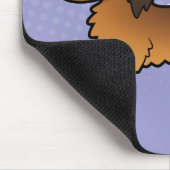 Cartoon Dachshund (longhair) Muismat (Hoek)