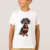 Cartoon Dachshund Schattige Wiender Dog Liefhebber