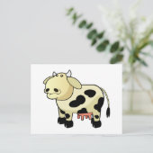Cartoon Dairy Koe Briefkaart (Staand voorkant)