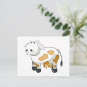 Cartoon Dairy Koe Briefkaart (Staand voorkant)