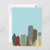 Cartoon Dallas Briefkaart (Voorkant / Achterkant)