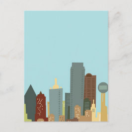 Cartoon Dallas Briefkaart