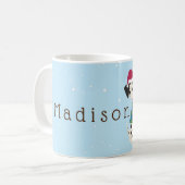 Cartoon Dalmatiaan in Sweater Kerstmis Koffiemok (Voorkant links)