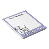 Cartoon Dalmatian Notitieblok (Schuin)