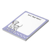 Cartoon Dalmatian Notitieblok (Linkerzijde)