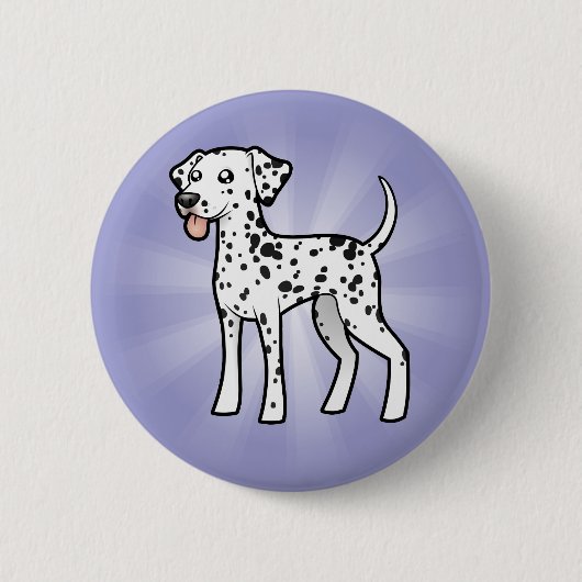Cartoon Dalmatian Ronde Button 5,7 Cm (Voorkant)