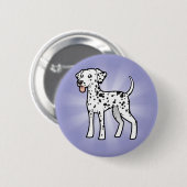 Cartoon Dalmatian Ronde Button 5,7 Cm (Voorkant /achterkant)