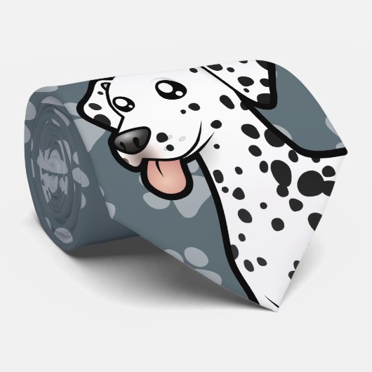 Cartoon Dalmatian Stropdas (Opgerold)