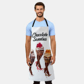 Cartoon Dames Chocolade Cupcakes Schort (Gedragen)