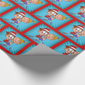 Cartoon Dancers Cadeaupapier (Hoek)