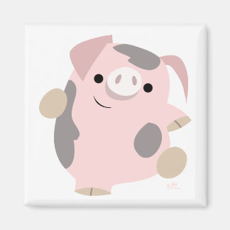 Cartoon Dancing Varkensmagneet Magneet