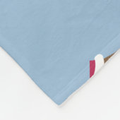 Cartoon Daschund kerstscene Fleece Blanket Deken (Hoek)