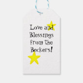 Cartoon Dazzling Angel Gift Label Cadeaulabel (Achterkant)