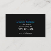 Cartoon de heer Vending Machine Service Visitekaar Visitekaartje (Achterkant)