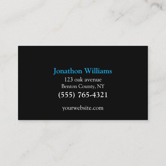 Cartoon de heer Vending Machine Service Visitekaar Visitekaartje (Achterkant)