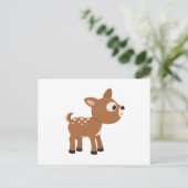 Cartoon Deer Briefkaart (Staand voorkant)