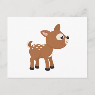 Cartoon Deer Briefkaart
