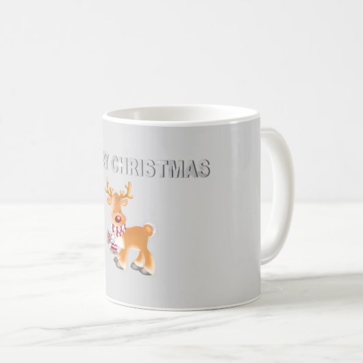 Cartoon Deer Coffee Mok (Voorkant rechts)