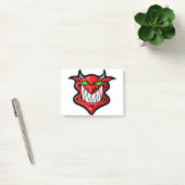 Cartoon demon face head satan post-it® notes (Kantoor)