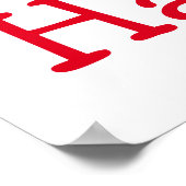 cartoon die kalkoen glimlacht in poster (Hoek)