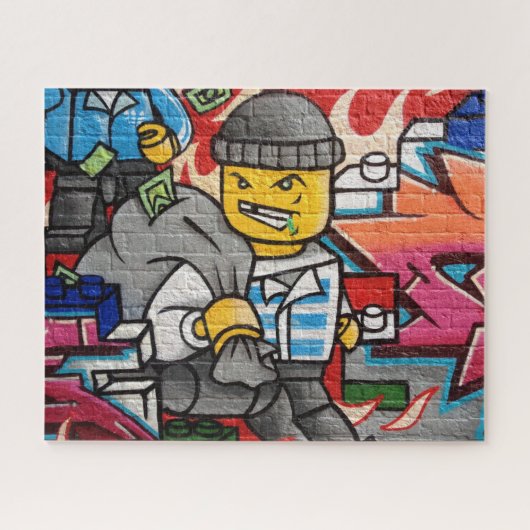 cartoon dief legpuzzel (Horizontaal)