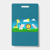 Cartoon dieren       badge (Achterkant)