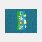 Cartoon dieren        fleece deken (Voorkant (Horizontaal))