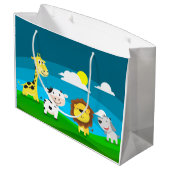 Cartoon dieren groot cadeauzakje (Achterkant Gekanteld)