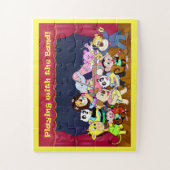 Cartoon Dieren In de Band Legpuzzel (Verticaal)