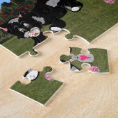 Cartoon Dieren in de tuin Puzzle Legpuzzel (Zijkant)