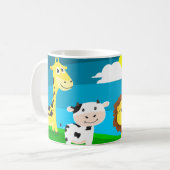 Cartoon dieren koffiemok (Voorkant links)