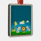 Cartoon dieren metalen ornament (Rechts)