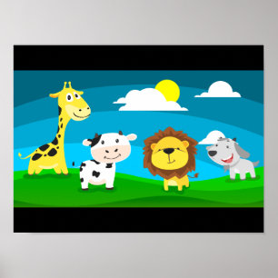 Cartoon dieren   poster
