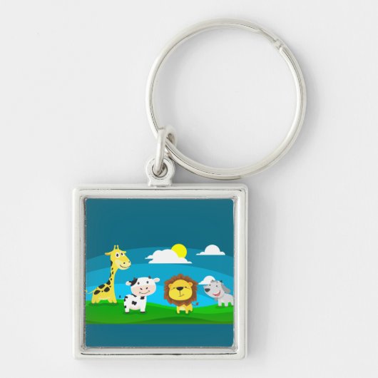 Cartoon dieren sleutelhanger (Voorkant)