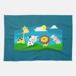 Cartoon dieren           theedoek