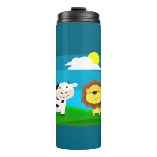 Cartoon dieren     thermosbeker (Voorkant)