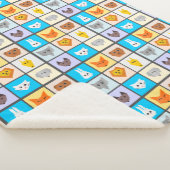 Cartoon dierpatroonbakken sherpa deken (3/4)