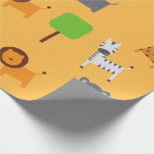 Cartoon Dierthema Verpakkingspapier Cadeaupapier (Hoek)