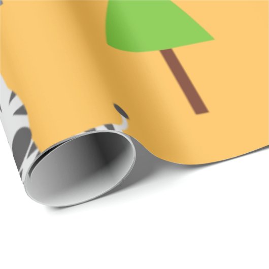 Cartoon Dierthema Verpakkingspapier Cadeaupapier (Rol Hoek)