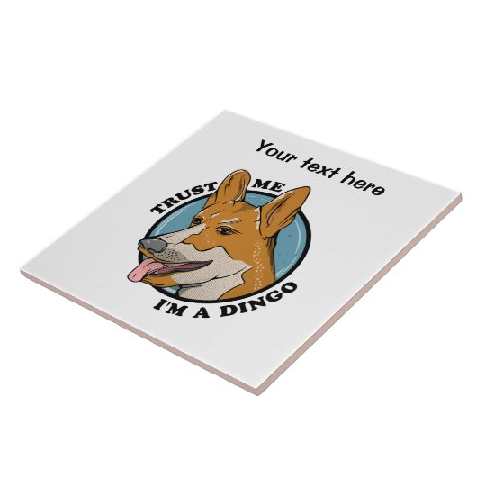 Cartoon Dingo Tegeltje (Zijkant)