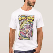 Cartoon Dino Fun T-shirt (Voorkant)