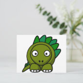 Cartoon Dinosaur Briefkaart (Staand voorkant)
