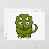 Cartoon Dinosaur Briefkaart (Voorkant / Achterkant)