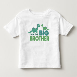 Cartoon dinosaur grote broerjongen kinder shirts